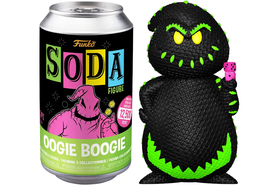 Funko Soda The Nightmare Before Christmas Black Light Oogie Boogie Open Can Chase Figure