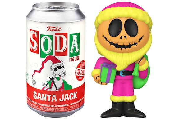 Funko Soda The Nightmare Before Christmas Santa Jack Open Can Chase Figure