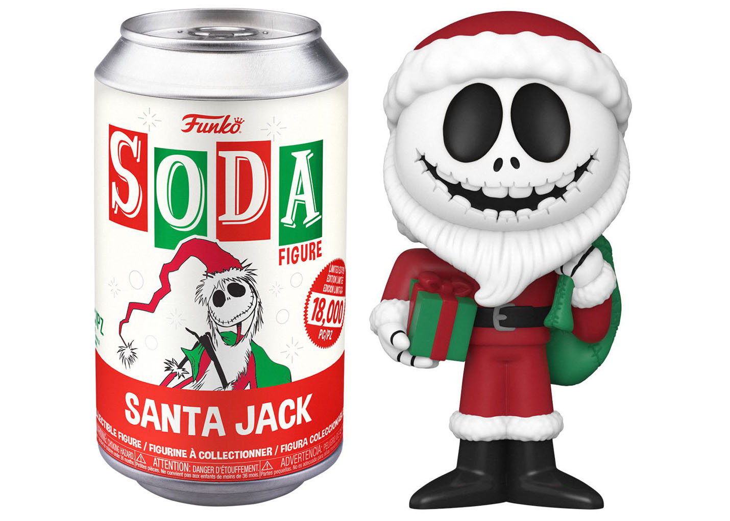 Funko Soda The Nightmare Before Christmas Santa Jack Open Can