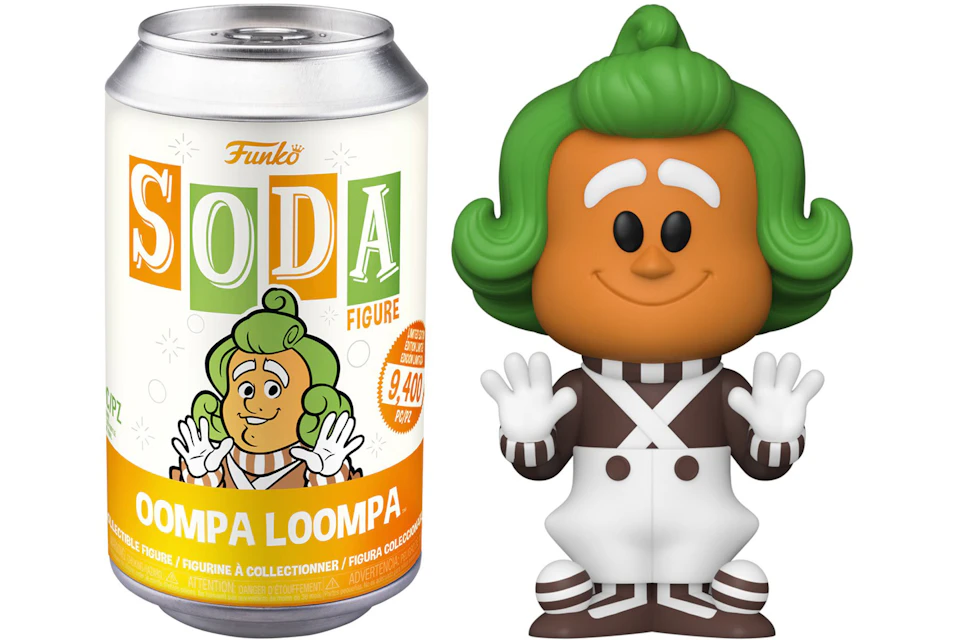 Funko Soda Willy Wonka Oompa Loompa Open Can Figure