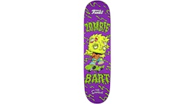 Funko The Simpsons Zombie Bart 2021 NYCC Exclusive Skateboard Deck Purple/Green