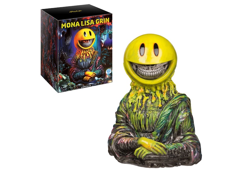 りゅう　ロンイングリッシュ　Mona Lisa Grin Funko-x-Ron-English-Green-Mona