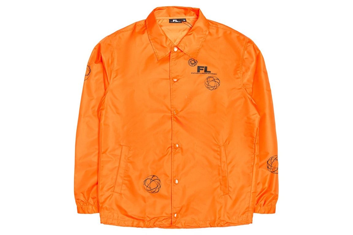 Pre-owned Futura Laboratories Coaches Jacket Orange