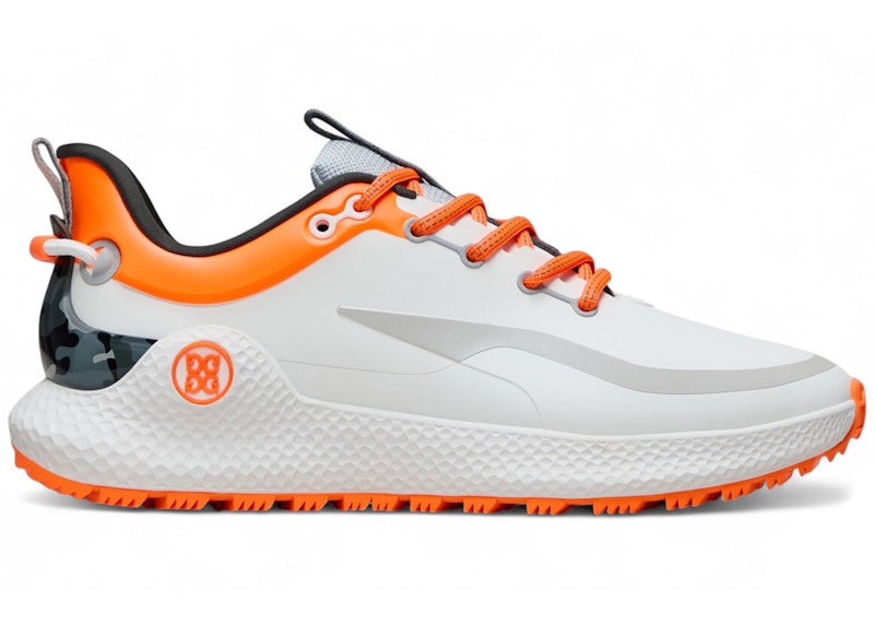 G/FORE MG4+ O2 Camo Accent Golf Shoe Snow Shocking Orange