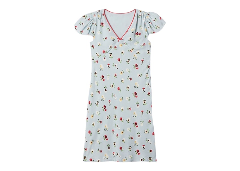 princess polly baby blue dress DOEN Eldora Silk Midi Maxi Dress main image 0