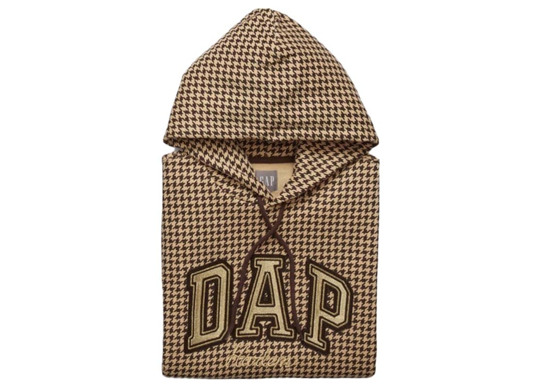 Pre-owned Gap X Dapper Dan Dap Arch Logo Hoodie Camel