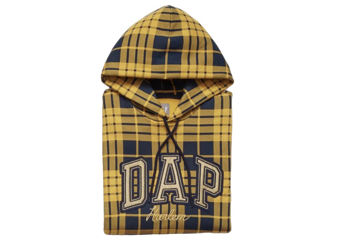 Gap x Dapper Dan DAP Arch Logo Hoodie Yellow Men's - FW22 - US