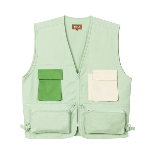 GOLF GOLF le FLEUR Utility Vest Mint メンズ - SS19 - JP