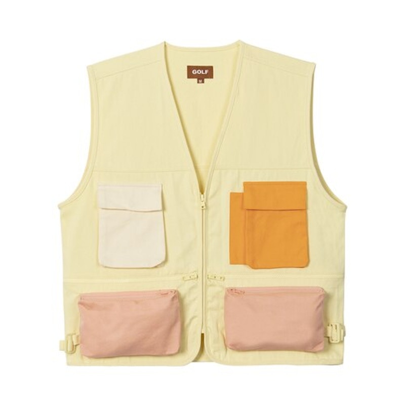 GOLF Le FLEUR Utility Vest Cream Hombre SS19 MX