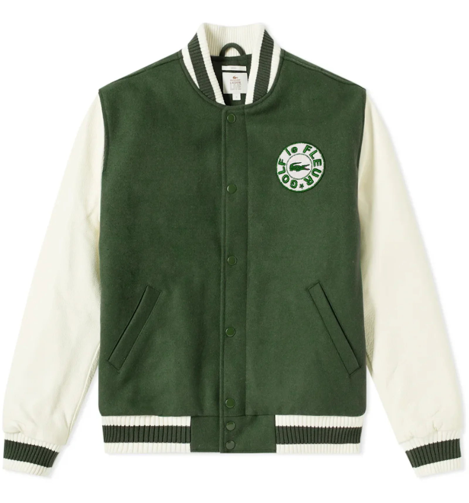 GOLF Le Fleur Lacoste Teddy Jacket Green