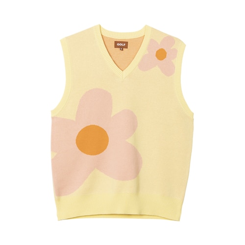 GOLF Le Fleur Sweater Vest Cream メンズ - SS19 - JP