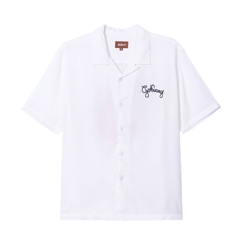 GOLF Rasberry Button Up Shirt White Men's - SS19 - US