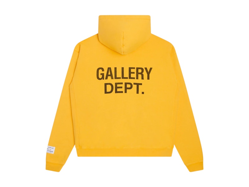 Pre-owned Gallery Dept. Men's 90's Gd Logo Hoodie In Gold