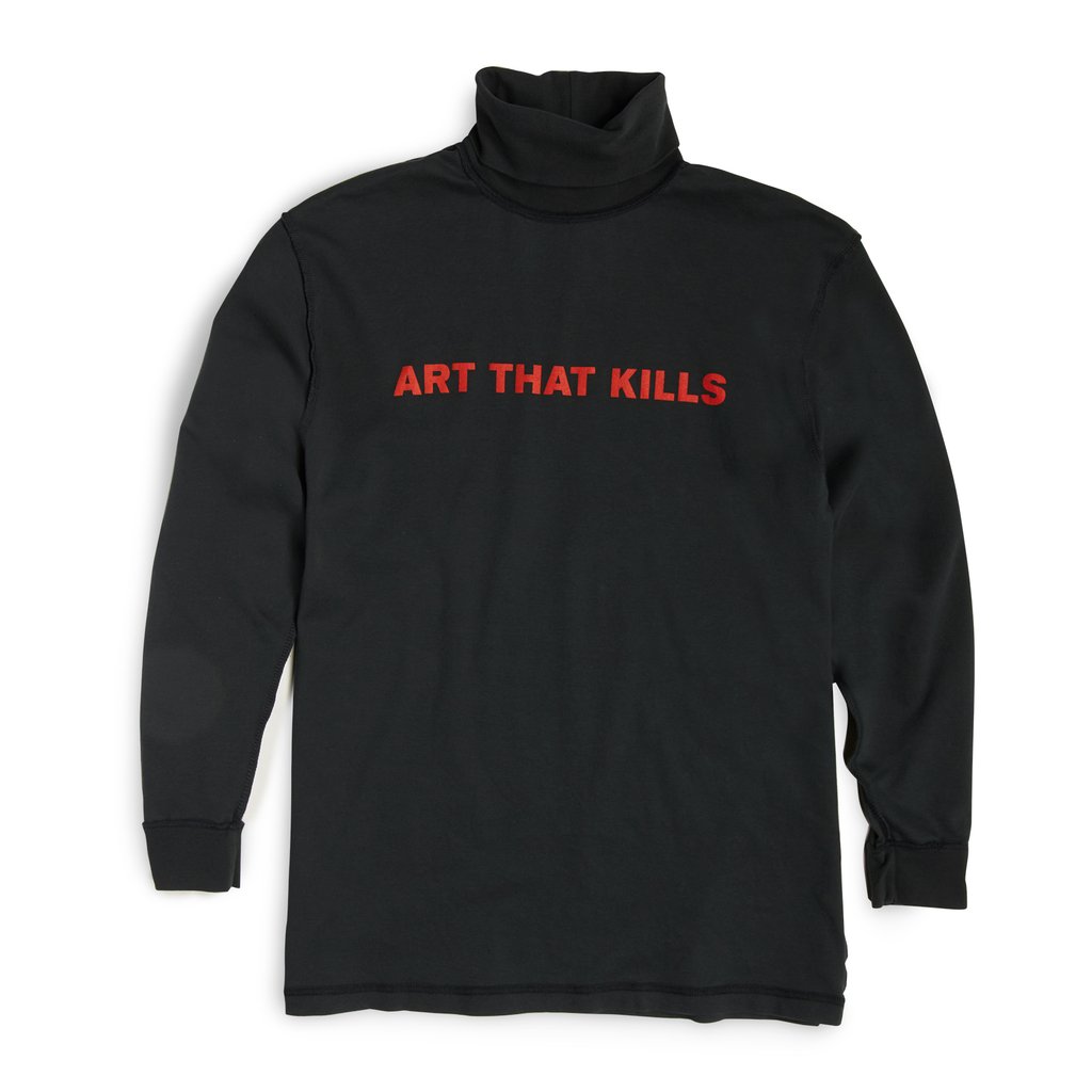Gallery Dept. ART THAT KILLS Turtleneck L/S T-shirt Black Men's - US