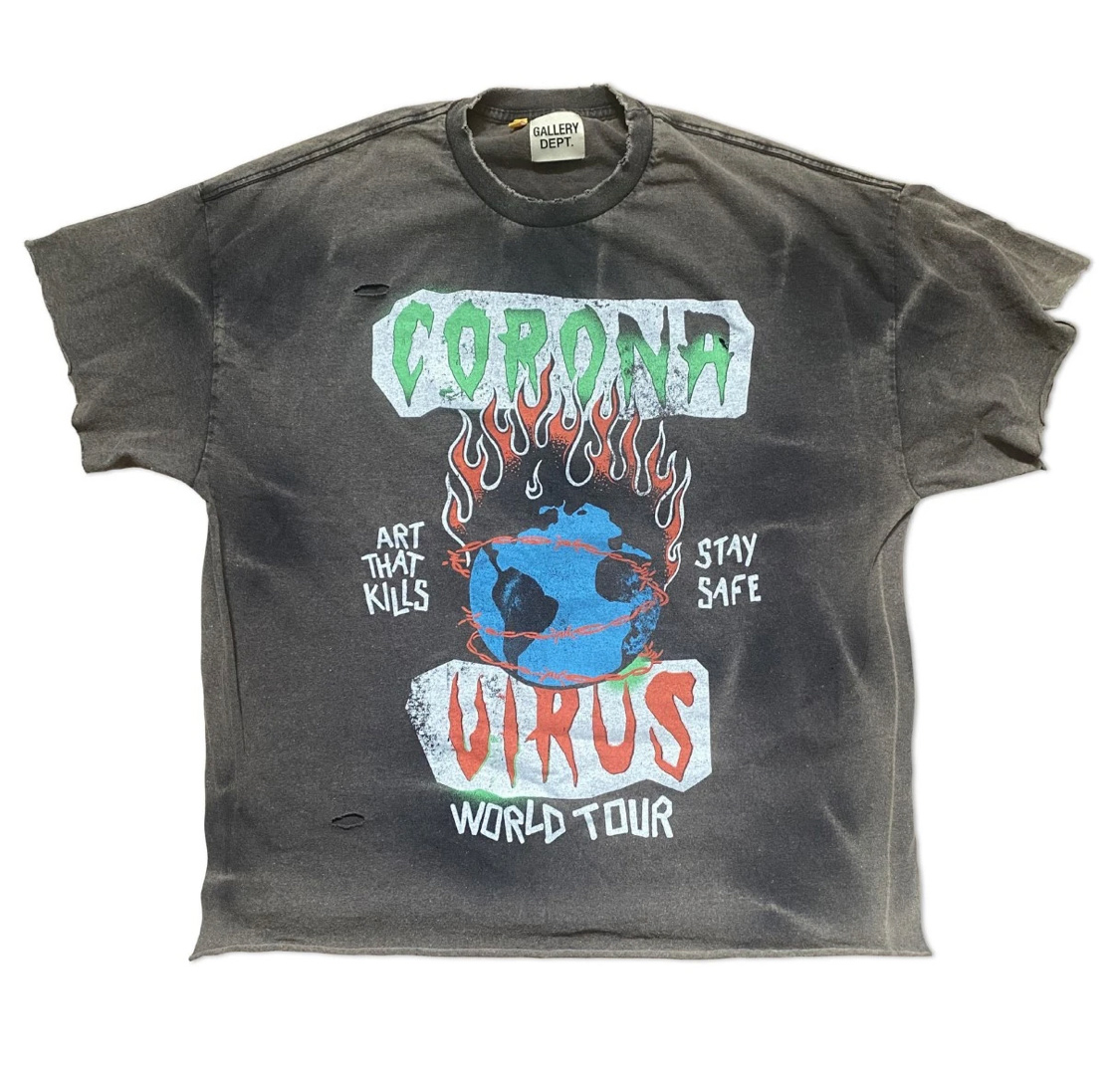 Gallery Dept. ATK Corona Tour T-shirt Black Men's - US