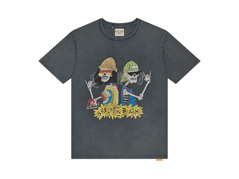 国内発送■GALLERY DEPT■SKELETON BEACH THEATER TEE Gallery Dept. ATK Skeleton Beach Tee Black Men's - SS25 - US
