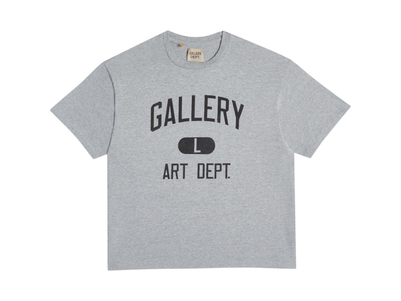Pre-owned Gallery Dept. Men's Art Dept. Logo Tee Shirt In Grey/black In Multi