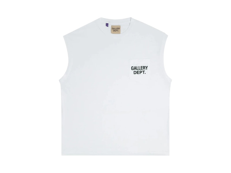 Pre-owned Gallery Dept. Men's Augi Sleeveless Tee Shirt In White