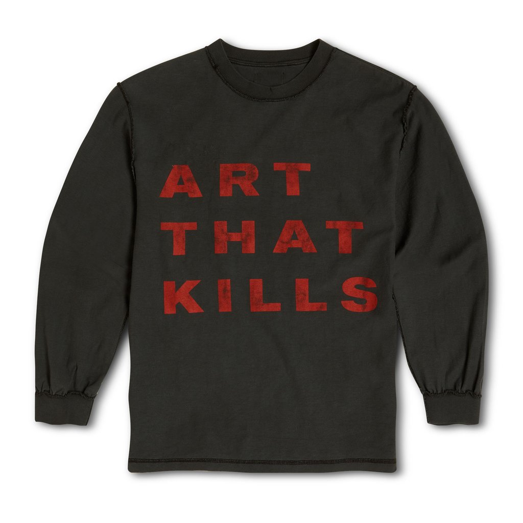 Gallery Dept. Big ART THAT KILLS Reversible L/S T-shirt Black