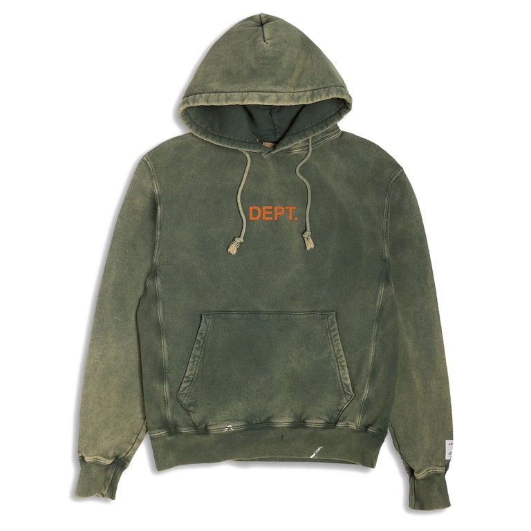 Pre-owned Gallery Dept. Center Logo Hoodie Green