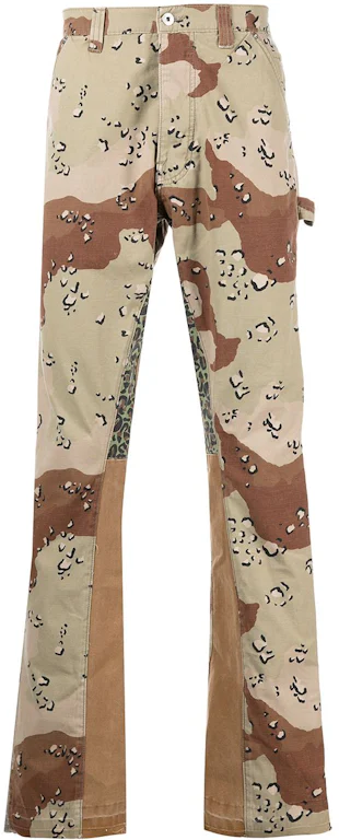 Gallery Dept. Choc Chip La Flare Trousers Chocolate Brown/Light Green ...