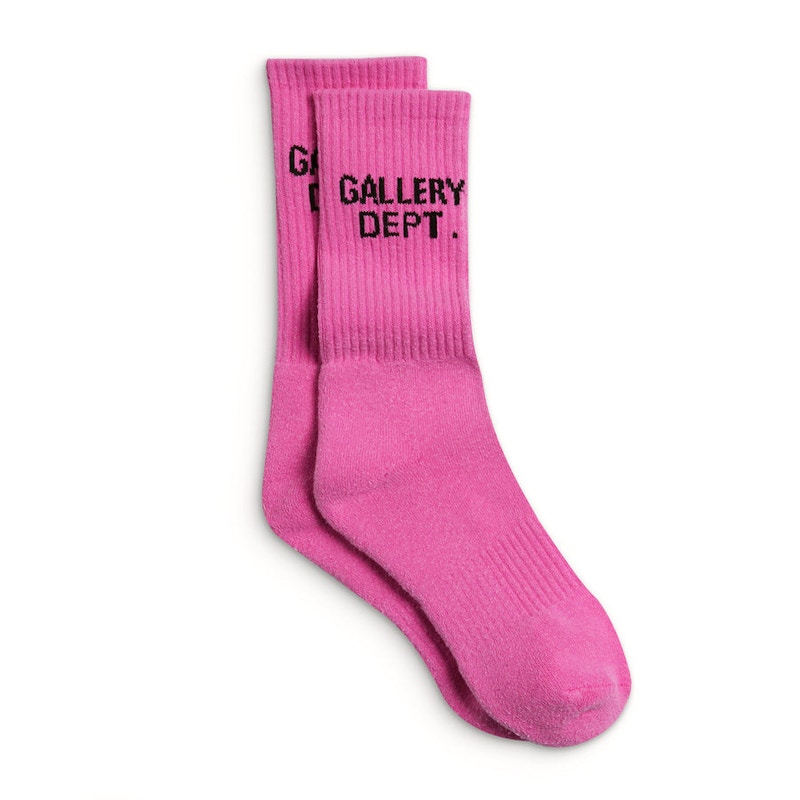 Pre-owned Gallery Dept. Men's Clean Sock In Flo Pink