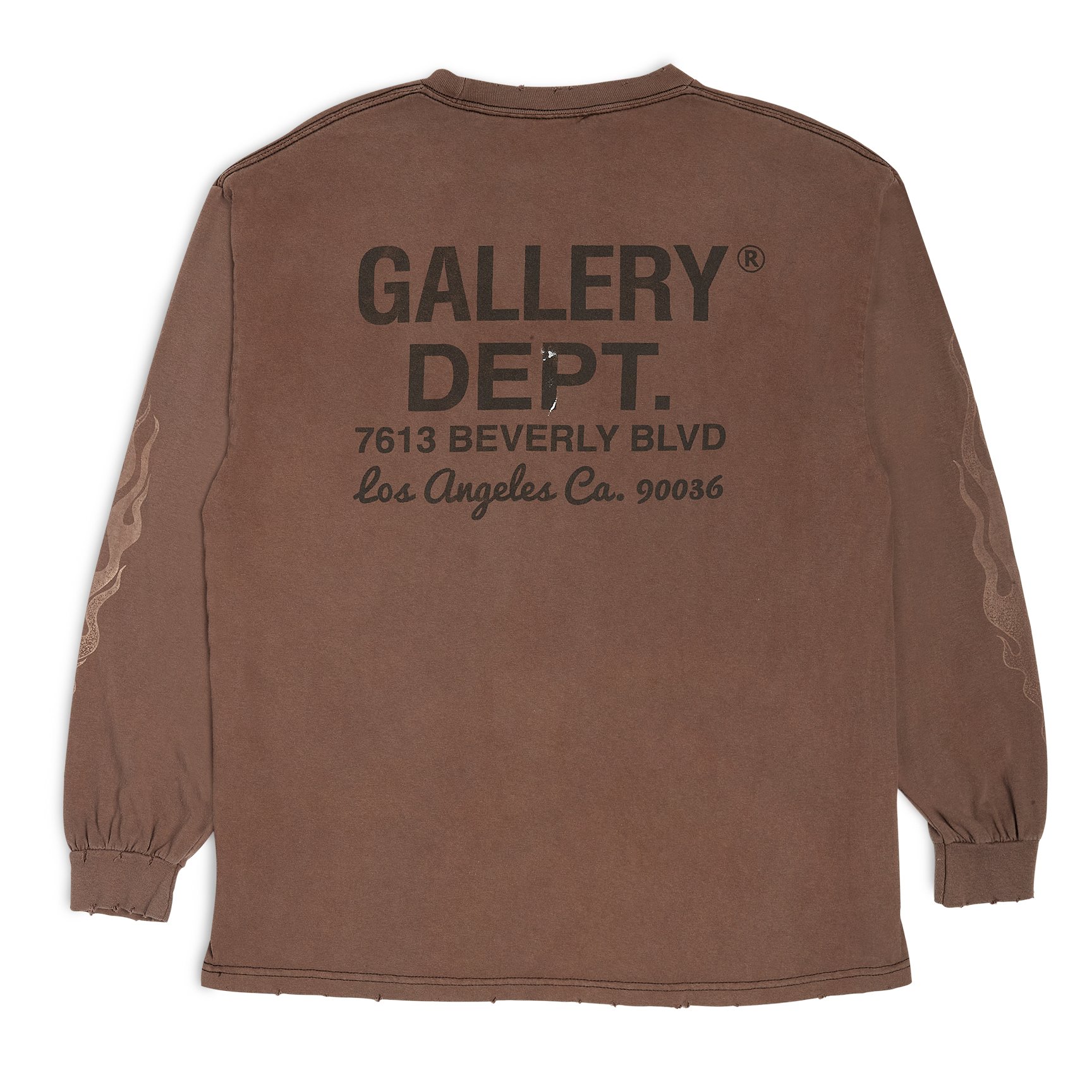 Gallery Dept. Dept. Flames L/S T-shirt Brown メンズ - JP