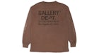 Gallery Dept. Dept. Flames L/S T-shirt Brown