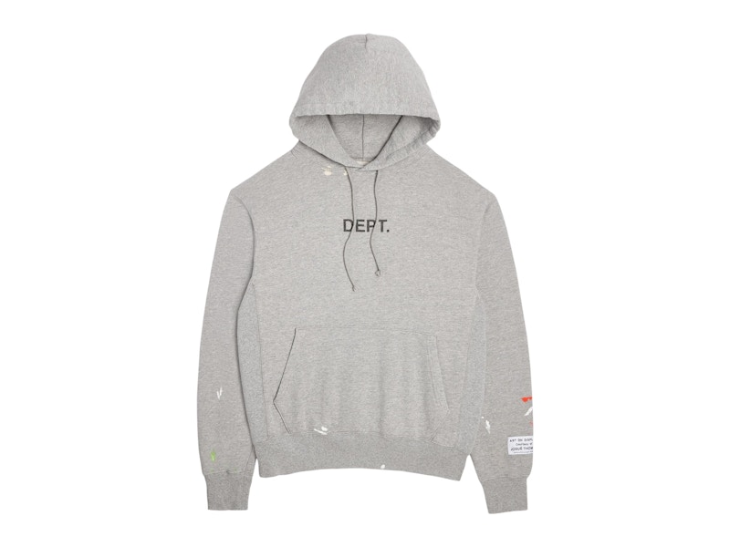 Gallery Dept. Dept Logo Painted Hoodie Heather Grey Men's