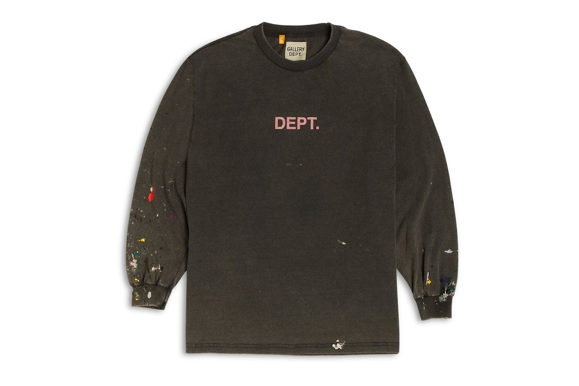 Pre-owned Gallery Dept. Dept. Painted L/s T-shirt Black