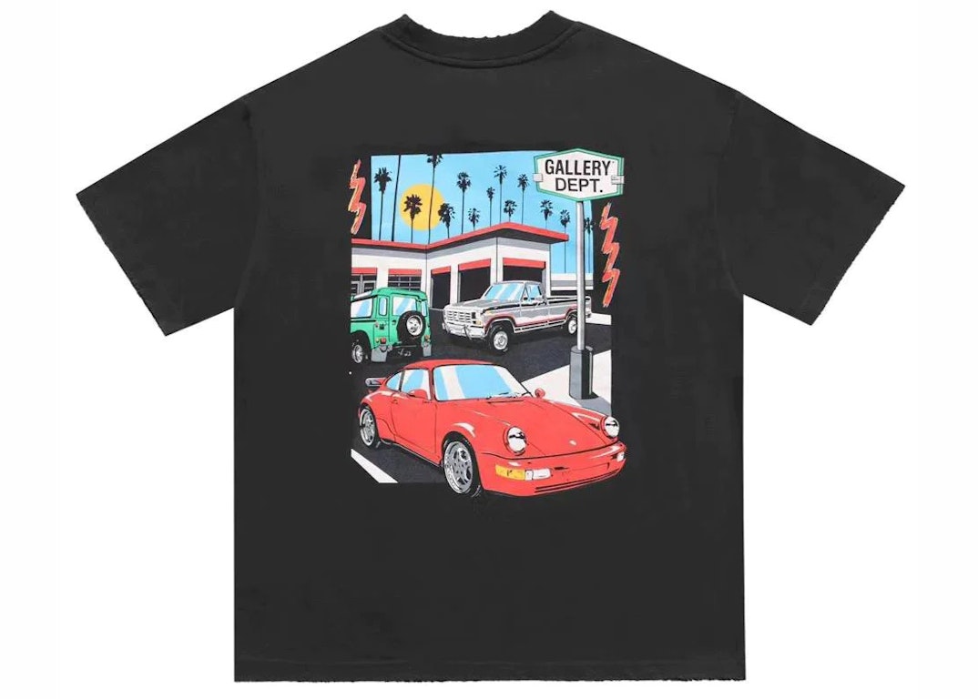 Pre-owned Gallery Dept. Drive Thru Boxy Fit T-shirt Black