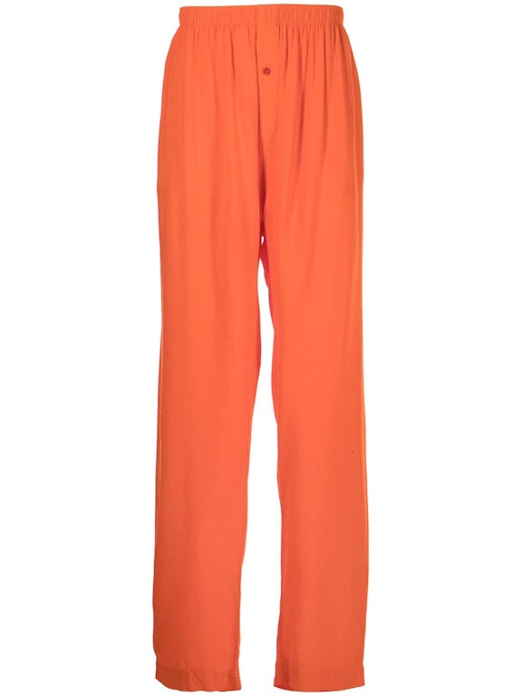 Pre-owned Gallery Dept. Elasticated Cotton Trousers Orange