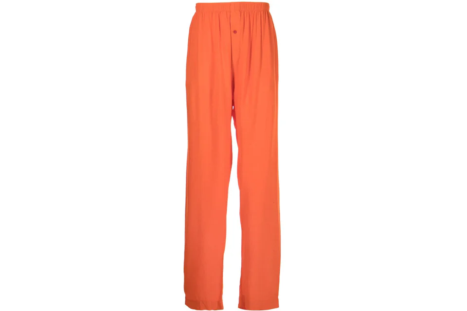 Gallery Dept. Elasticated Cotton Trousers Orange Men's - US