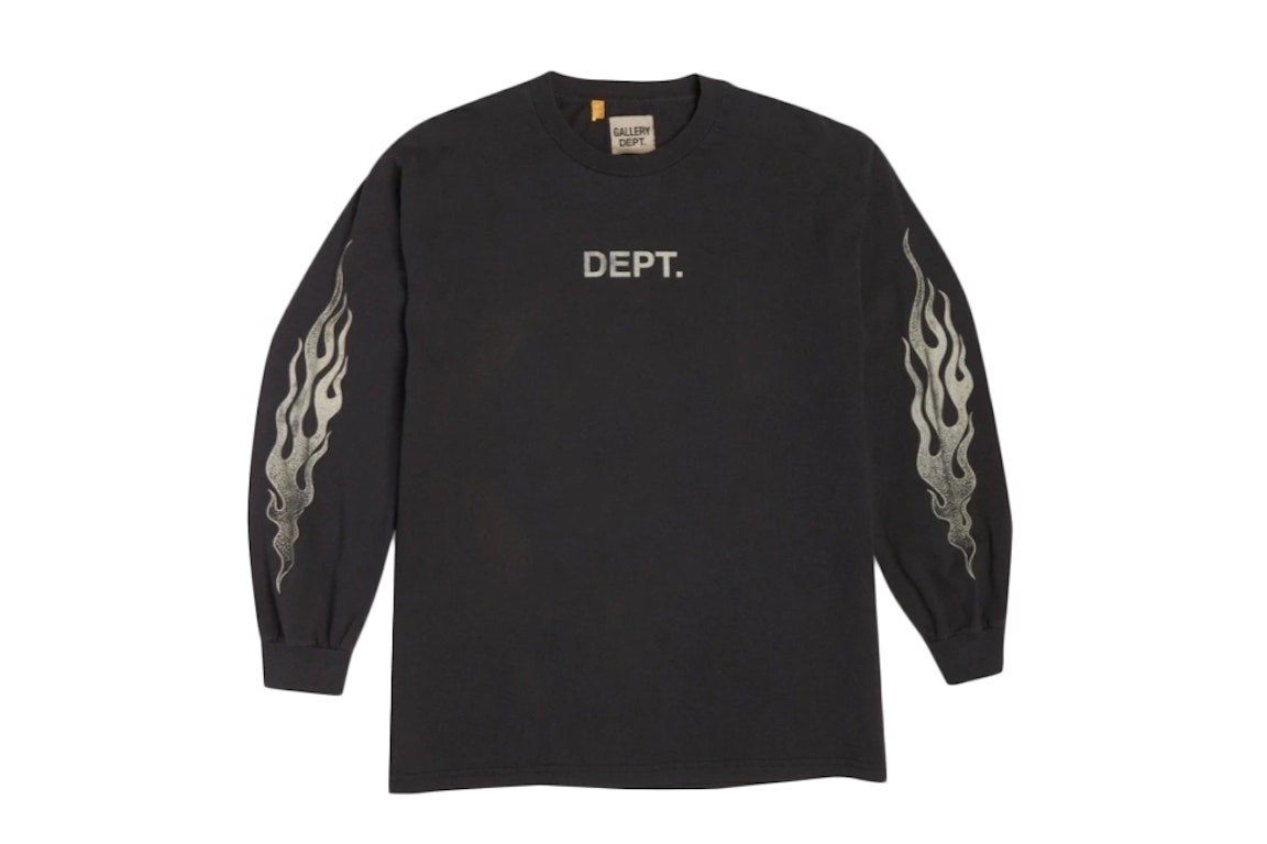 Pre-owned Gallery Dept. Flames L/s T-shirt Black