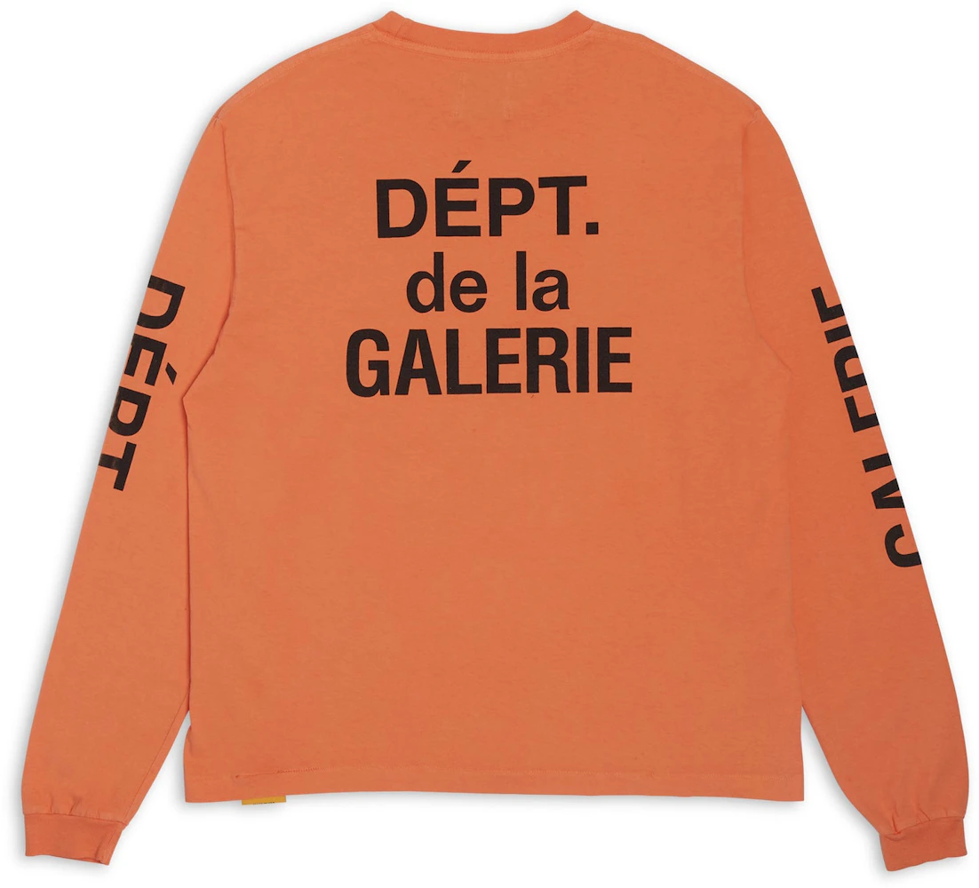 Gallery Dept. French Collector L/S T-shirt Orange/Black Men's - US