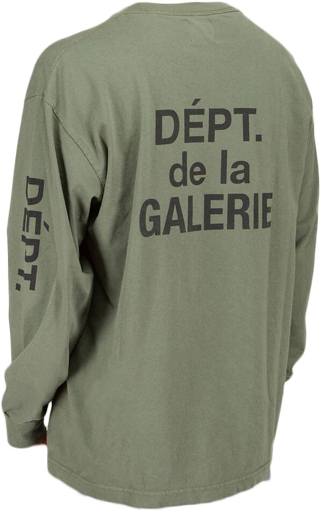 Gallery Dept. French Souvenir L/S T-shirt Olive Green Men\'s - US