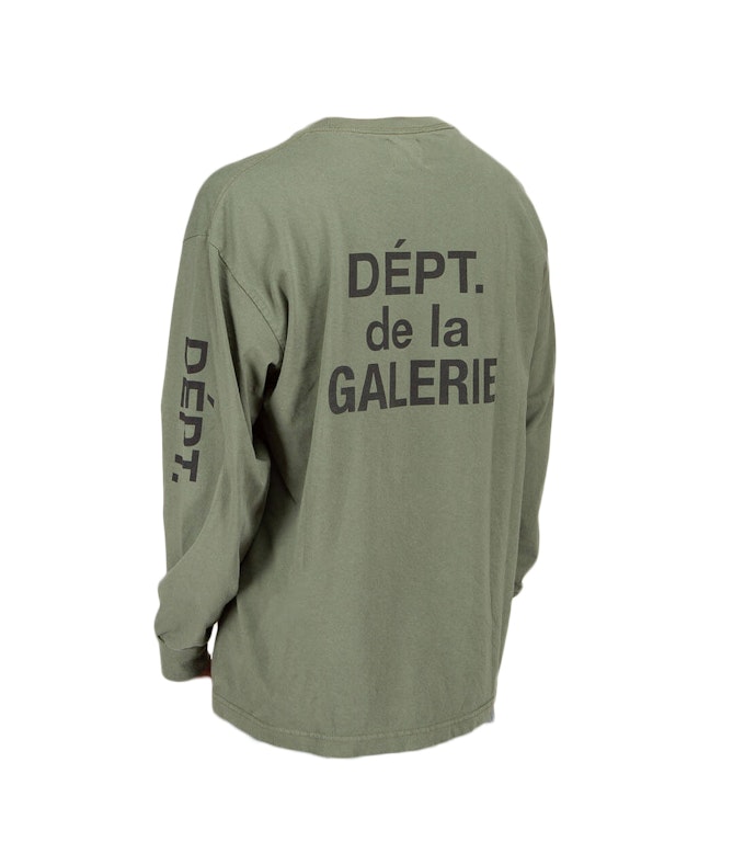 Pre-owned Gallery Dept. French Souvenir L/s T-shirt Olive Green