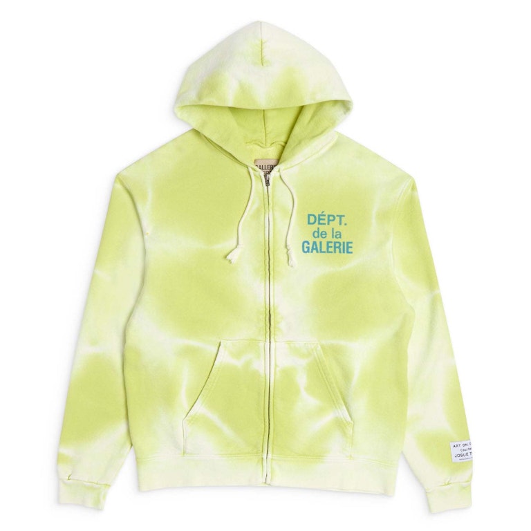 Pre-owned Gallery Dept. French Zip Hoodie Lime Green
