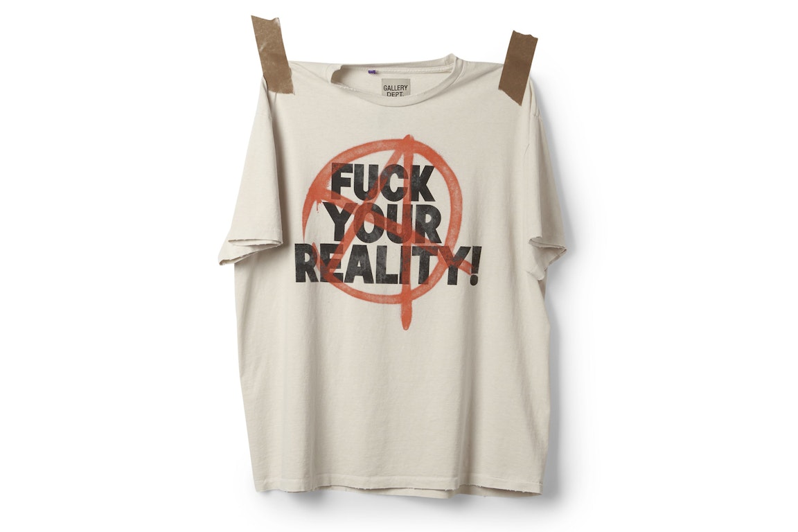 Pre-owned Gallery Dept. Fuck Your Reality Tee Archival White
