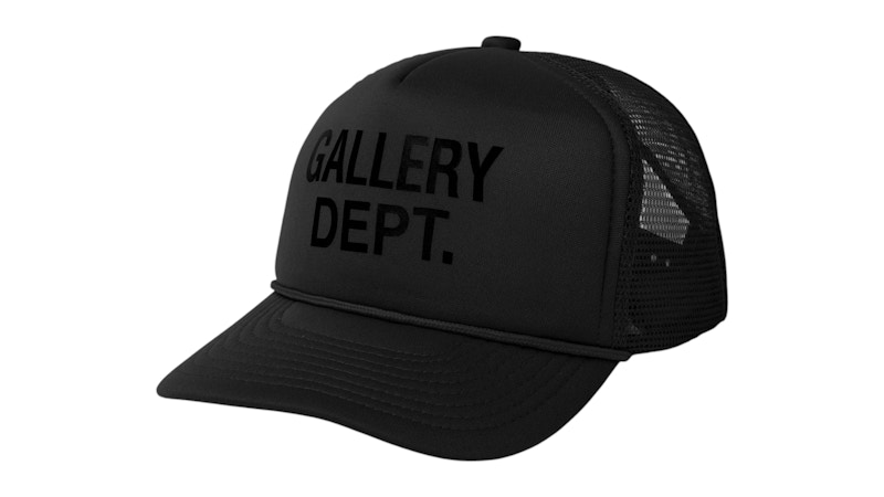 Gallery Dept. GD Logo Trucker Cap Black/Black Men's - SS26 - US