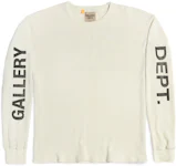 Gallery Dept. Logo Print Thermal Sweatshirt, Man Sweatshirts Blue L