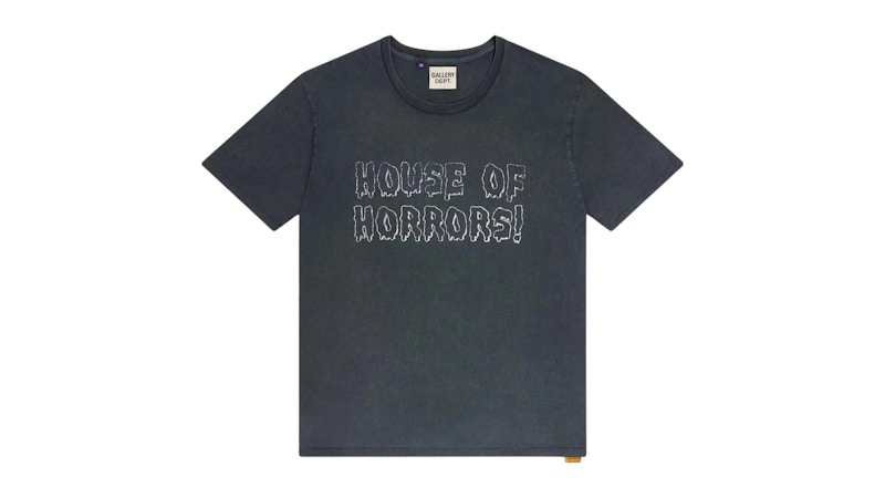 Tシャツ・カットソー GALLERY DEPT. Horrors T-shirt Vintage Black Gallery Dept. Horrors Tee Vintage T-Shirt Vintage Black