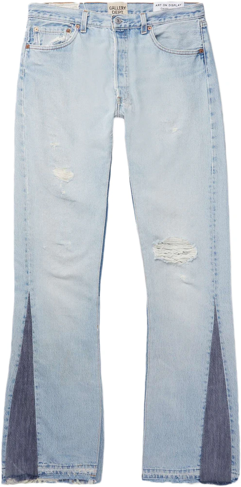 Louis Vuitton Navy Blue Denim Patch Pocket Detail Flared Leg