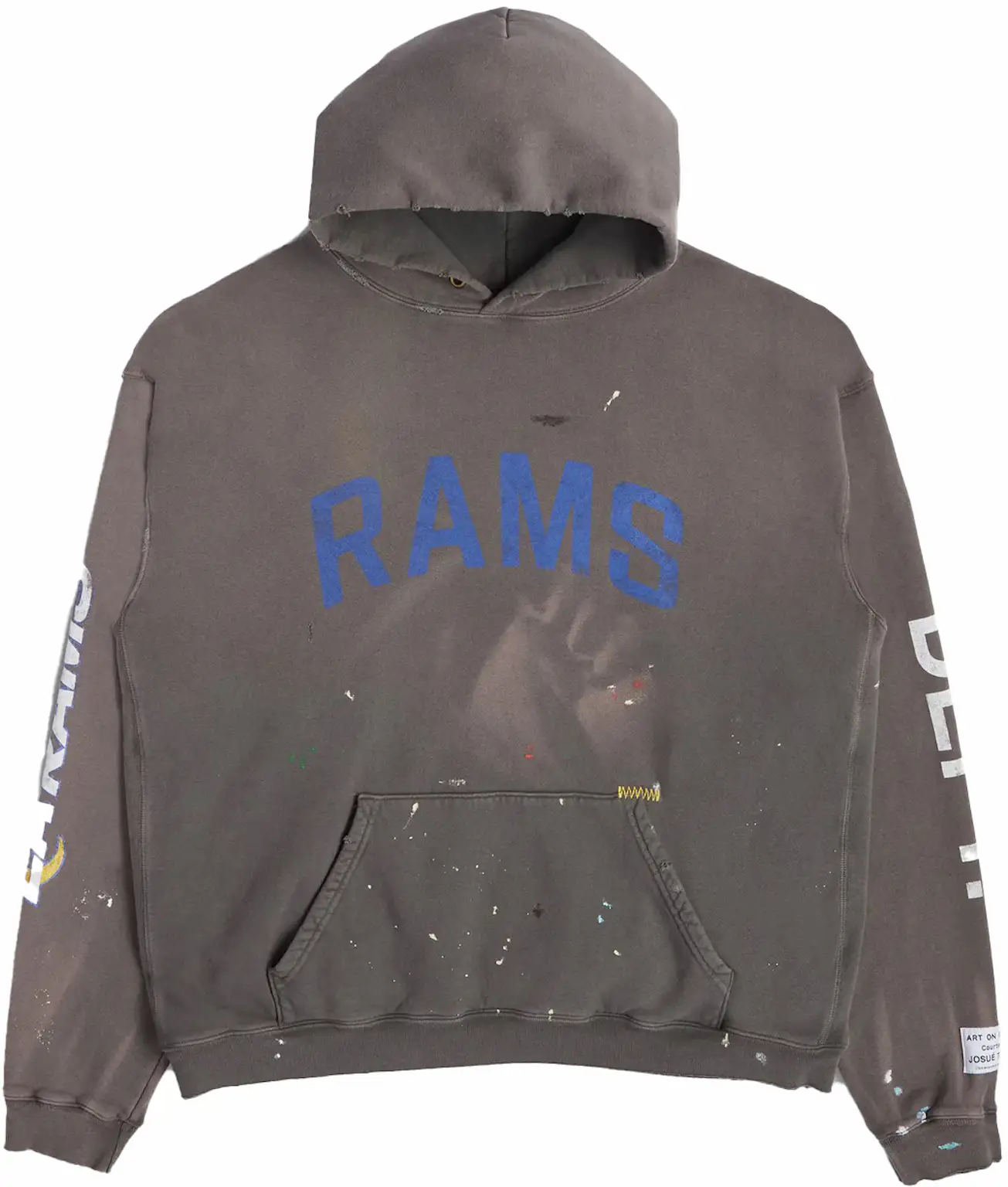 Gallery Dept. LA Rams 90's Vintage Hoodie Washed Black - SS23 - IT