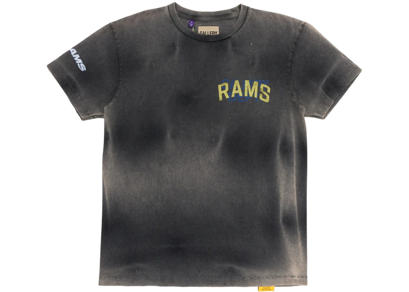 Gallery LA Rams Sun Faded Tee Black Men's SS23 US