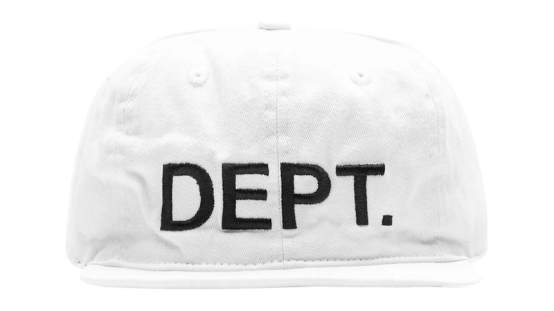 Pre-owned Gallery Dept. Men's Logo Embroidered Hat In White