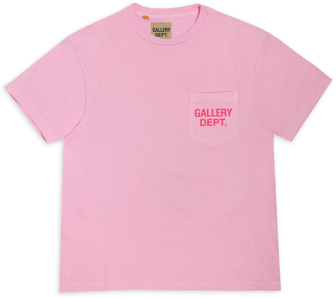 Gallery Dept. Logo Pocket T-shirt Pink Men's - US