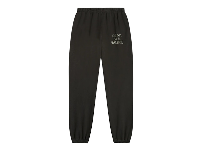 Gallery Dept. Logo Sweatpant Washed Black Men's - US