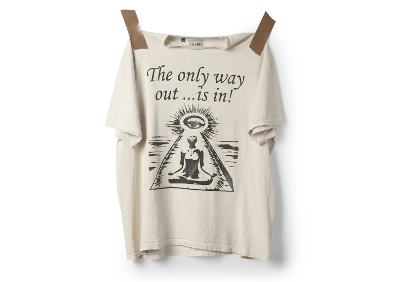 【GALLERY DEPT.】ONE WAY Gallery Dept. Only Way Out Tee Archival White Men's - SS23 - US