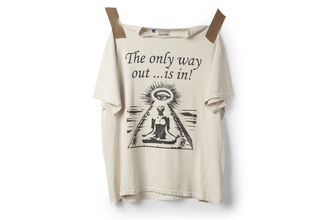 Pre-owned Gallery Dept. Only Way Out Tee Archival White
